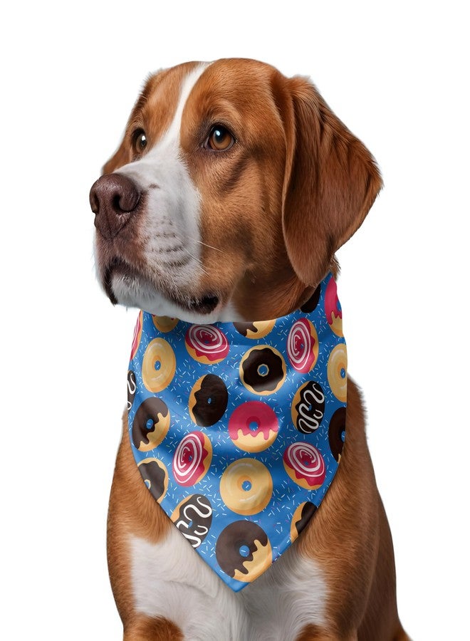 W Brings Birthday Gorgeous Donut Dog Bandana | This Stunning Gorgeous Design Dog Bandana Scarf is Perfect Styling Accessory for Dogs Large, Medium & Small. One Size Fits All. - Image 3